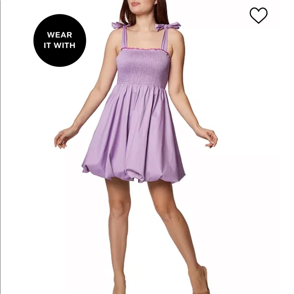 Nwt Bcbg Smocked Bubble Mini Dress